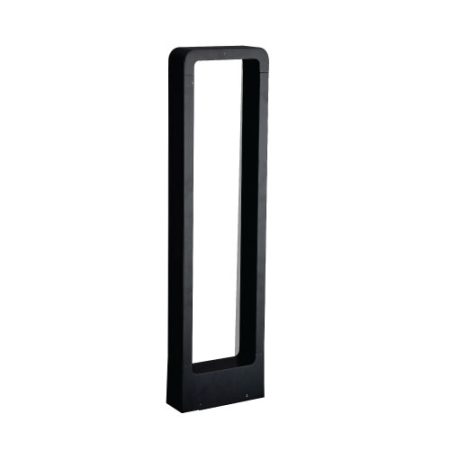 BOLARDO 800 RECTANGULAR NEGRO 10W 3000K 580LM